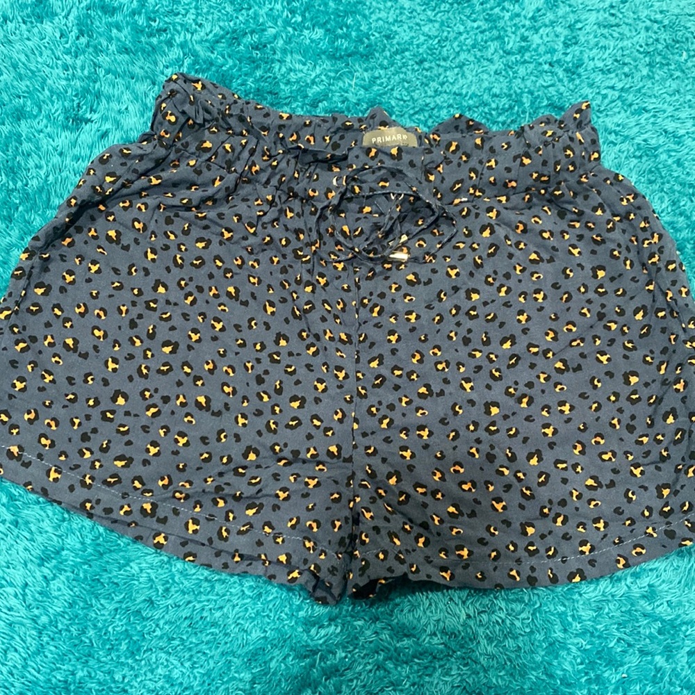 Never used, cheetah shorts, mesh